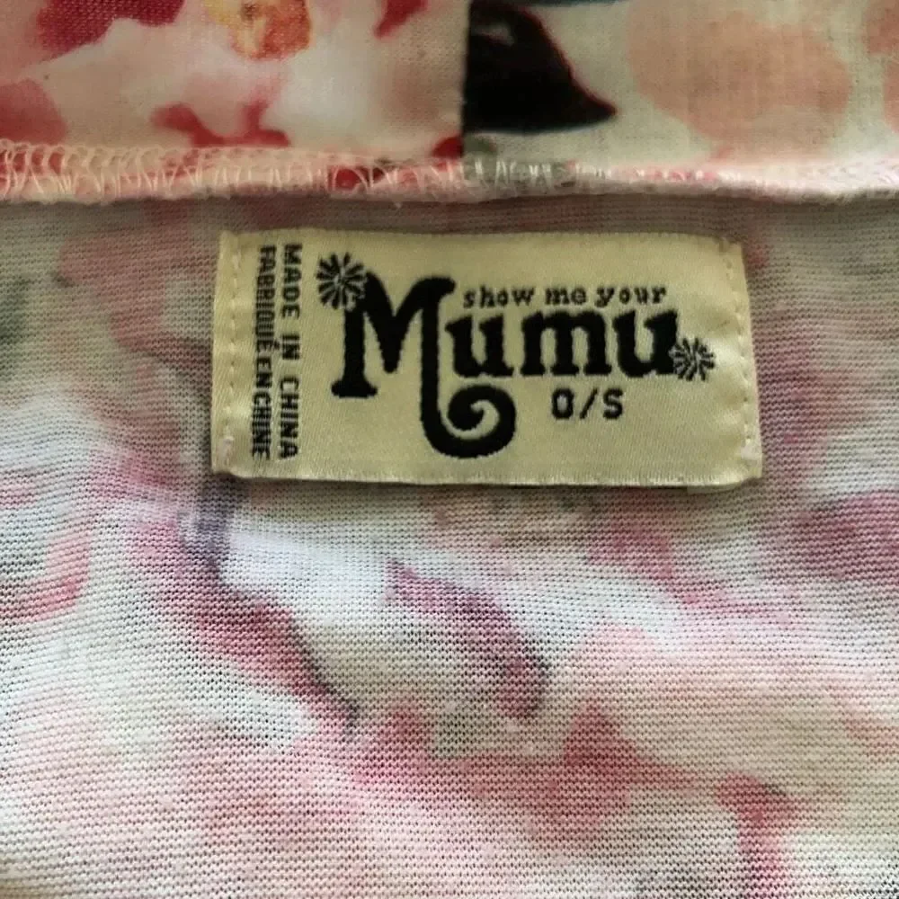 Show Me Your Mumu White and Pink Floral Short Robe
